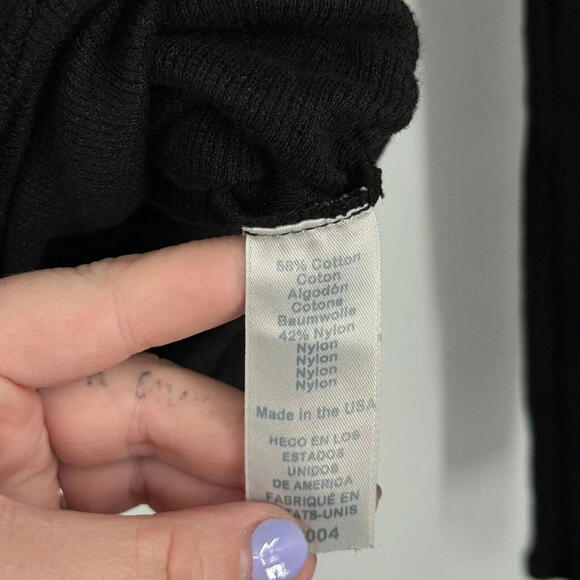 Women's Michael Stars New with Tags Nessa Black Turtleneck Tee OS/2-10 - Picture 5 of 6